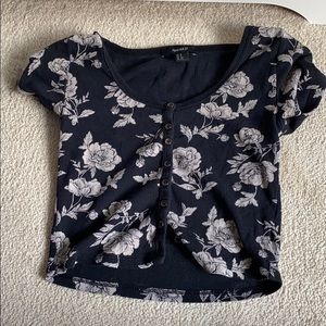 BabyTee Black w/Roses